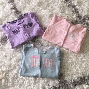 Bundle 3 pieces baby girl